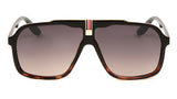 Classic Turbo Square Elegant Retro Aviator Sunglasses
