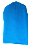 Solid Plain Blank Long Uncuffed Winter Knit Beanie Hat