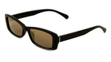 Slim Rectangular Minimal Retro Classic Plastic Mod Sunglasses