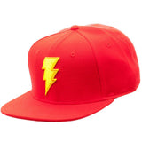 DC Comics Shazam Red 3D Embroidered Logo Snapback