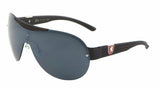 Khan Semi Rimless Sport Shield Wrap Around Aviator Sunglasses