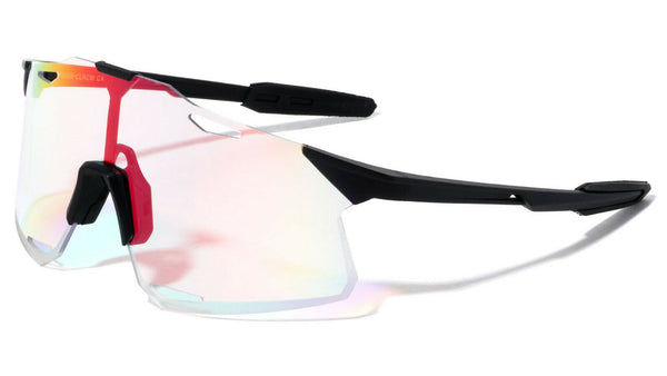 Alaska Oversized Rimless Shield Wrap Around Sunglasses