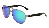 Khan Classic Retro Sport Aviator Sunglasses