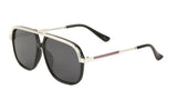 Apex Square Classic Retro Flat Top Aviator Sunglasses
