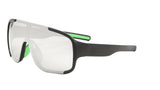 Poconos Semi Rimless Floating One Piece Lens Wrap Around Shield Sunglasses