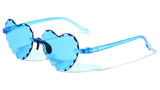 Kids Beveled Heart Shaped Sunglasses