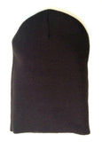 Solid Plain Blank Long Uncuffed Winter Knit Beanie Hat