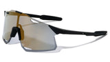 Alaska Oversized Rimless Shield Wrap Around Sunglasses