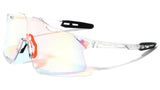 Alaska Oversized Rimless Shield Wrap Around Sunglasses