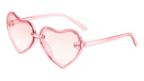 Kids Youth Girls Heart Shaped Cute Love Sunglasses Floating Lenses