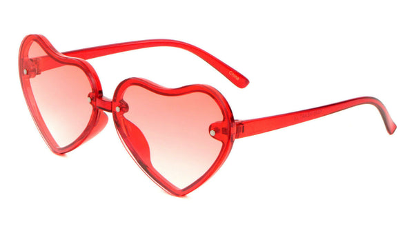 Kids Youth Girls Heart Shaped Cute Love Sunglasses Floating Lenses