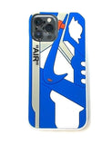 Jumpman Logo Sneaker Kicks iPhone 13 Pro Max 6.7 Silicone Bumper Case