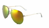 Retro Turbo Floating Lens Aviator Sunglasses
