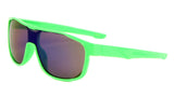 Kids Sport Slim One Piece Shield Lens Wrap Around Sunglasses