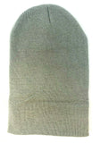Solid Plain Blank Long Uncuffed Winter Knit Beanie Hat