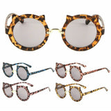 Kitty Cat Ear Kids Youth Round Circle Lens Sunglasses