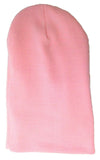 Solid Plain Blank Long Uncuffed Winter Knit Beanie Hat