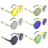 Elegant Round Circle Floating Lenses Luxury Steampunk Sunglasses
