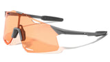 Alaska Oversized Rimless Shield Wrap Around Sunglasses