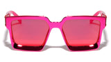 Metallic Oversized Thick Bold Square Luxury Sunglasses