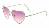Heart Shaped Lolita Womens Retro Aviator Designer Sunglasses