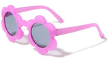 Kids Youth Sunflower Shaped Classic Sunglasses