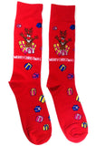 Novelty Fine Fit Crew Socks - Mix Holiday Prints