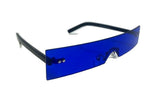 Warhol Slim Rimless Shield One Piece Mono Lens Rectangular Sunglasses