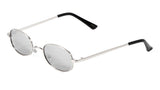 Slim Metal Oval Classic Casual Retro Sunglasses