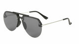 Semi Rimless Luxury Sport Casual Pilot Aviator Sunglasses
