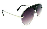 Star Brow Bar Semi Rimless Luxury Pilot Aviator Sunglasses