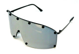 Futuristic Wrap Around One Piece Shield Lens Luxury Aviator Sunglasses