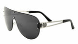 Kleo Lionhead Oversized Flat Top Luxury Sunglasses