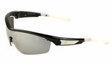 Khan Semi Rimless Sport One Piece Lens Wrap Around Sunglasses