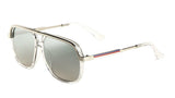 Apex Square Classic Retro Flat Top Aviator Sunglasses