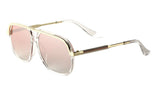 Apex Square Classic Retro Flat Top Aviator Sunglasses