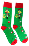 Novelty Fine Fit Crew Socks - Mix Holiday Prints