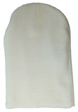 Solid Plain Blank Long Uncuffed Winter Knit Beanie Hat