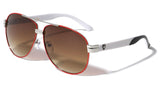 Khan Classic Retro Sport Aviator Sunglasses