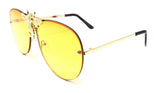 3D Killer Bee Luxury Hip Hop Aviator Sunglasses Floating Lenses